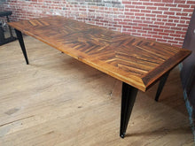 Load image into Gallery viewer, Star Inlay Wooden table - Inlayed Wood Pattern Table