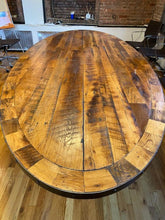 Load image into Gallery viewer, Oval Conference Table - Reclaimed Wood Conference Table
